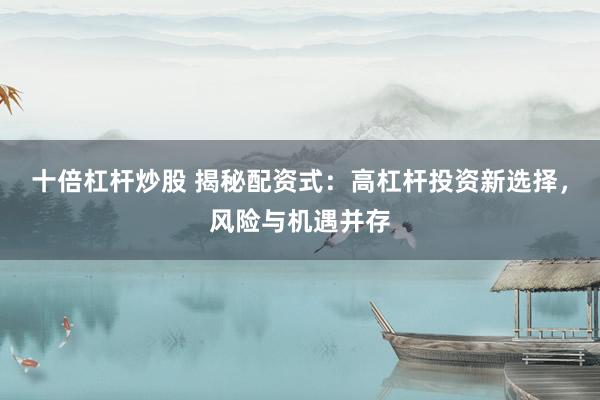 十倍杠杆炒股 揭秘配资式：高杠杆投资新选择，风险与机遇并存